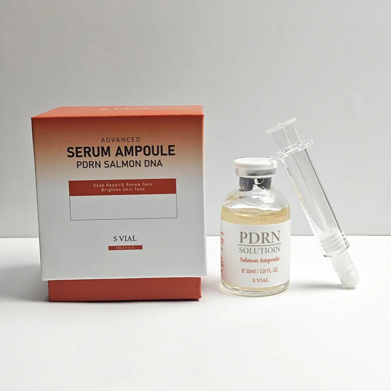 Pdrn ampola de soro dna de salmão, ampola avançada de cuidados com a pele, reparo profundo, renovação da pele, tom iluminador, fortalecimento da barreira, essência facial firmadora