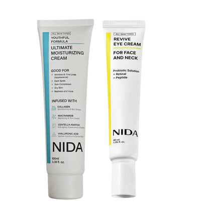 Nida retinol diminuindo linhas finas creme para os olhos hidratante diário nutritivo creme facial repara a barreira da pele essência de própolis