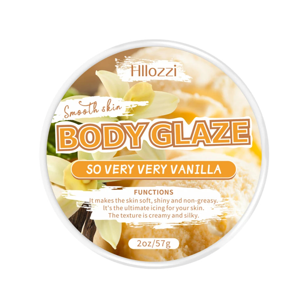 Manteiga Corporal Hidratante e Nutritiva de Baunilha (2oz/8oz) - Refrescante e Não Oleosa - Hidrata a Pele