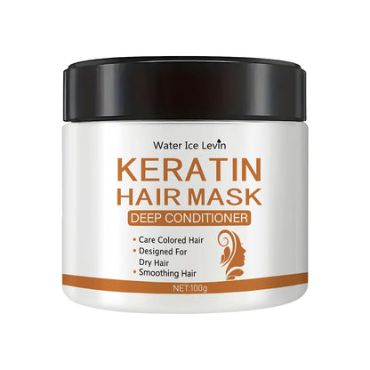 Máscara de cabelo de queratina mágica 5 segundos reparação rápida danificado cabelo crespo macio suave brilhante alisamento hidratação profunda cuidados com o cabelo ✨🌟