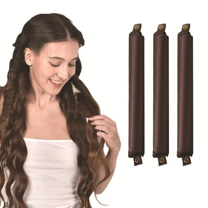 Modeladores de cabelo sem calor, haste de ondulação de cetim, sem calor, cachos de seda, rolos de cabelo preguiçosos, modelador de cabelo macio para dormir, ferramentas de estilo ✨