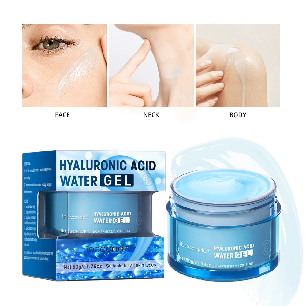 Gel-creme hidratante facial Hydro Boost com ácido hialurônico para hidratar e suavizar a pele extra seca