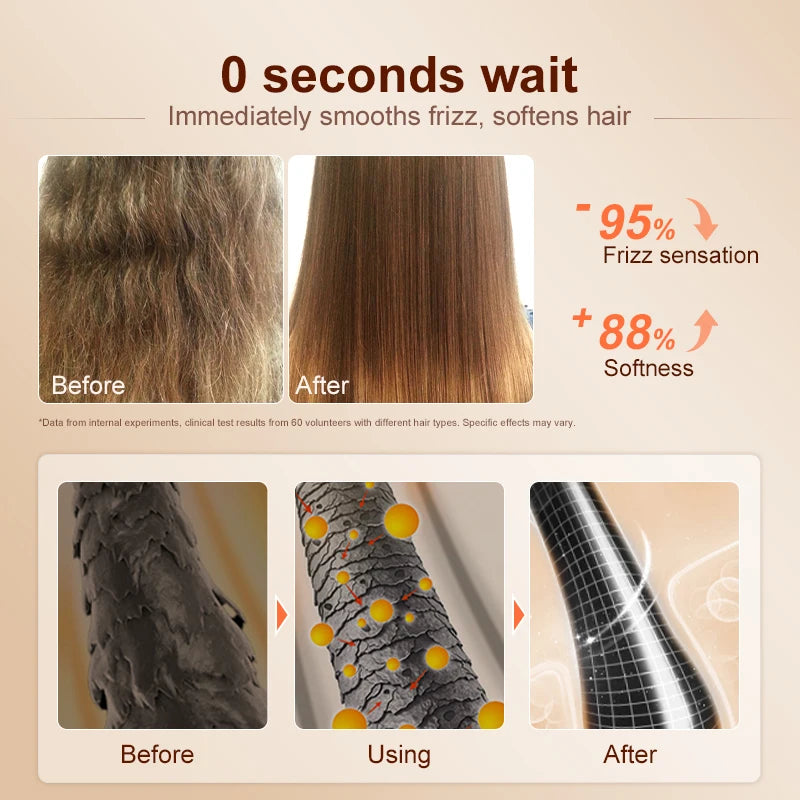PURC Magic Instant Smooth Hair Soro Nutritivo Reparação Óleo para Cabelo Danificado Leave-In Anti-Frizz Suavidade Cuidados com o Cabelo✨