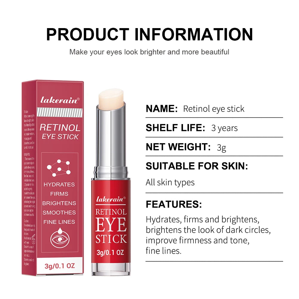 Retinol creme para os olhos clareamento círculos escuros endurecimento da pele reparação instantânea soro vara para mulheres cuidados com os olhos ✨👁️