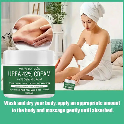 Novo creme de uréia 42% + ácido salicílico 2% hidratante para pés e mãos, hidratante profundo e hidratante nutritivo✨💚