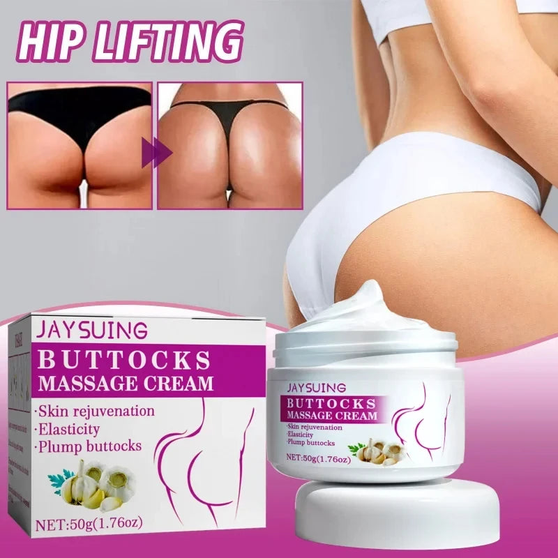 Creme para Aumento dos Glúteos, Óleo Essencial Firmador para Levantar e Levantar os Glúteos, Aumenta o Bumbum, Modela e Firma o Corpo, Cuidados Sensuais para Mulheres