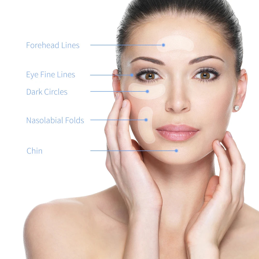 Máscara de remendos para os olhos com microagulhas de ácido hialurônico para antienvelhecimento e olheiras hidratantes sob almofadas de gel para os olhos cuidados com a pele ✨🩶