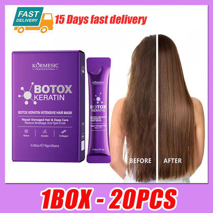 Máscara de cabelo de queratina mágica 5 segundos reparação de danos crespos macio suave cabelo brilhante hidratação profunda tratamento de cabelo reparação máscara de cuidados com o cabelo 👩🏻‍🦱✨