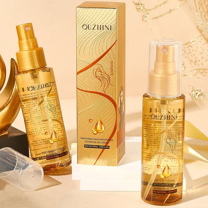 Spray de Óleo Capilar Nutritivo e Reparador — Brilho, Nutrição e Fragrância Fresca ✔️