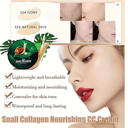 Caracol colágeno bb creme cogumelo cabeça almofada de ar cc creme corretivo rosto brilho hidratante fundação creme à prova dwaterproof água 💦 ✨🍄