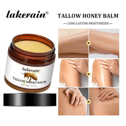 Bálsamo de mel de sebo específico para pele seca e coceira hidratante sebo de carne creme facial loção corporal creme facial cuidados✨🍯