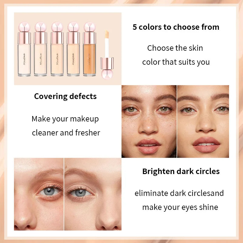 Corretivo com poros embaçando hidratante controle de óleo de longa duração resistente ao suor não transferência para cobrir manchas faciais ✨💖