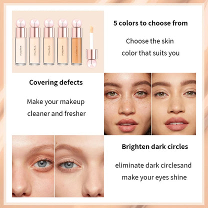 Corretivo com poros embaçando hidratante controle de óleo de longa duração resistente ao suor não transferência para cobrir manchas faciais ✨💖