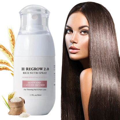 Spray de cabelo arroz água forte folículo capilar raiz grossa prevenção de perda nutritivo suavizar o cabelo ajudante spray de cuidados para desbaste de cabelo
✨