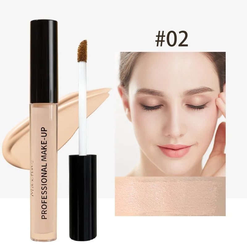 Corretivo líquido fosco de alta cobertura à prova d'água controle de óleo hidratante corretivo de longa duração maquiagem facial profissional✨