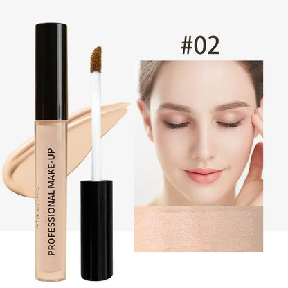 Corretivo líquido fosco de alta cobertura à prova d'água controle de óleo hidratante corretivo de longa duração maquiagem facial profissional✨