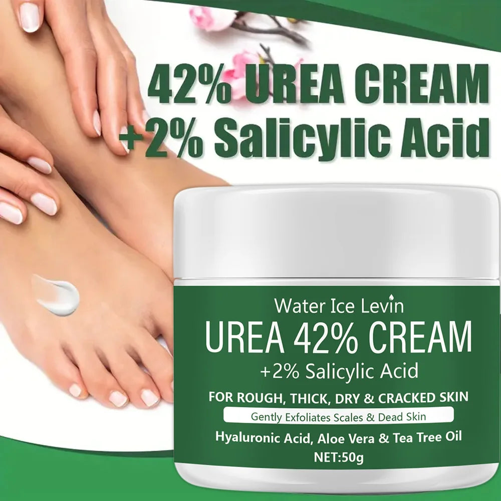 Novo creme de uréia 42% + ácido salicílico 2% hidratante para pés e mãos, hidratante profundo e hidratante nutritivo✨💚
