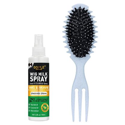 Spray hidratante para perucas de cabelo sintético, 100ml. Previne o frizz. Condicionador sem enxágue para perucas macias e brilhantes