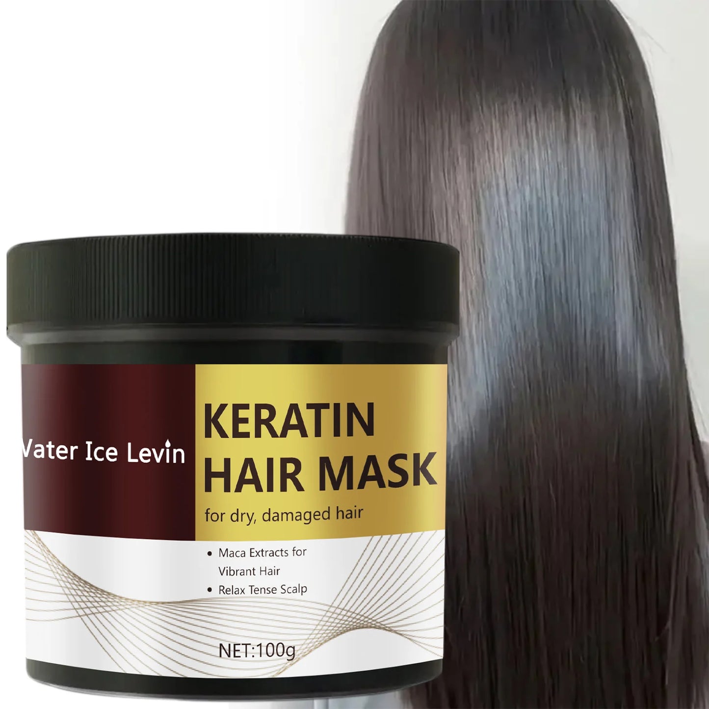 Máscara de cabelo de queratina mágica 5 segundos reparação rápida danificado cabelo crespo macio suave brilhante alisamento hidratação profunda cuidados com o cabelo ✨🌟