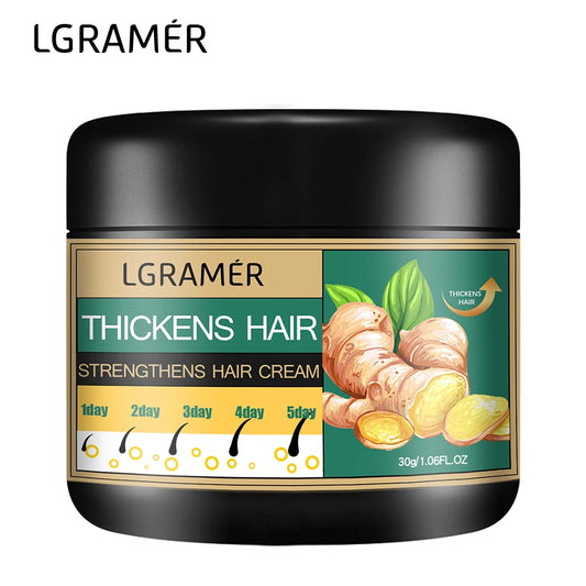 Creme de cabelo de gengibre, limpeza profunda, promove o crescimento do cabelo, aliviando a perda de cabelo, melhorando o couro cabeludo, estimula o cuidado de alisamento do folículo capilar ✨