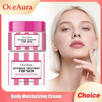 Creme hidratante corporal OCEAURA, repara danos, firma a pele, fragrância duradoura, não oleoso, refresca, aumenta a elasticidade. Creme para massagem corporal