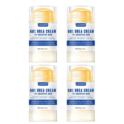 LGRAMER Creme para pés com ureia repara a pele seca Hidrata profundamente e nutre a pele Fortalece a pele aumenta sua resistência