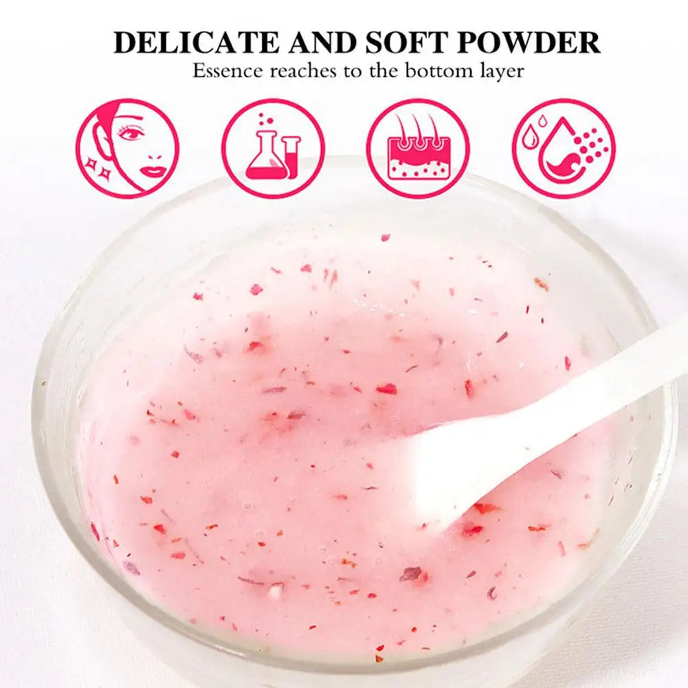 Máscara Facial Jelly de Rosa Hidratante e Revitalizante .