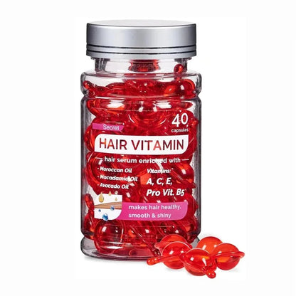Óleo vitamínico marroquino agam, essência para cuidados com os cabelos, reparação de nutrição danificada, produtos de tratamento para melhoria da divisão do cabelo, 40 cápsulas ✨
