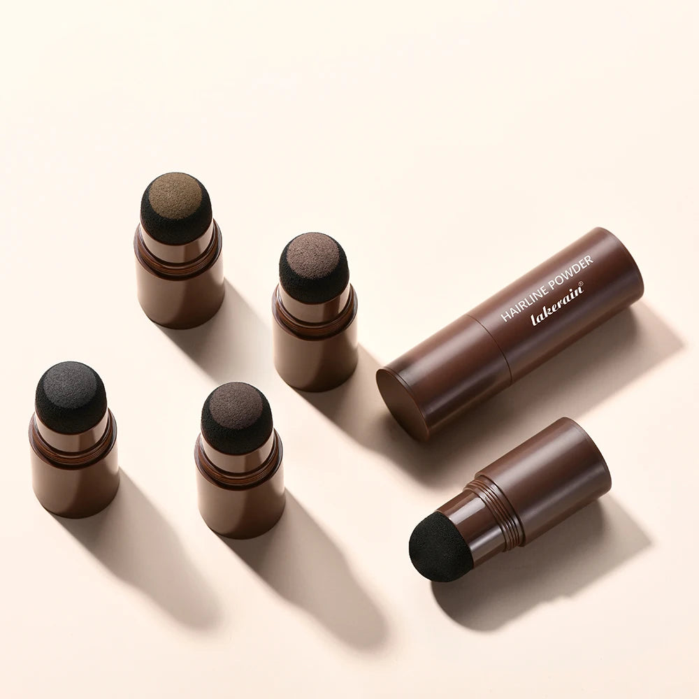 Linha fina sombra em pó cabelo à prova dwaterproof água raiz cobrir natural preto marrom sobrancelha contorno vara reparação preencher ferramenta de cabelo✨