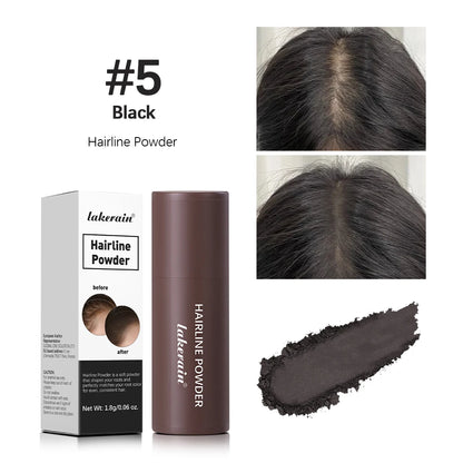 Linha fina sombra em pó cabelo à prova dwaterproof água raiz cobrir natural preto marrom sobrancelha contorno vara reparação preencher ferramenta de cabelo✨