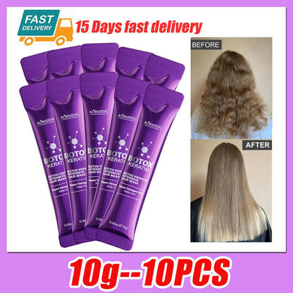 Máscara de cabelo de queratina mágica 5 segundos reparação de danos crespos macio suave cabelo brilhante hidratação profunda tratamento de cabelo reparação máscara de cuidados com o cabelo 👩🏻‍🦱✨