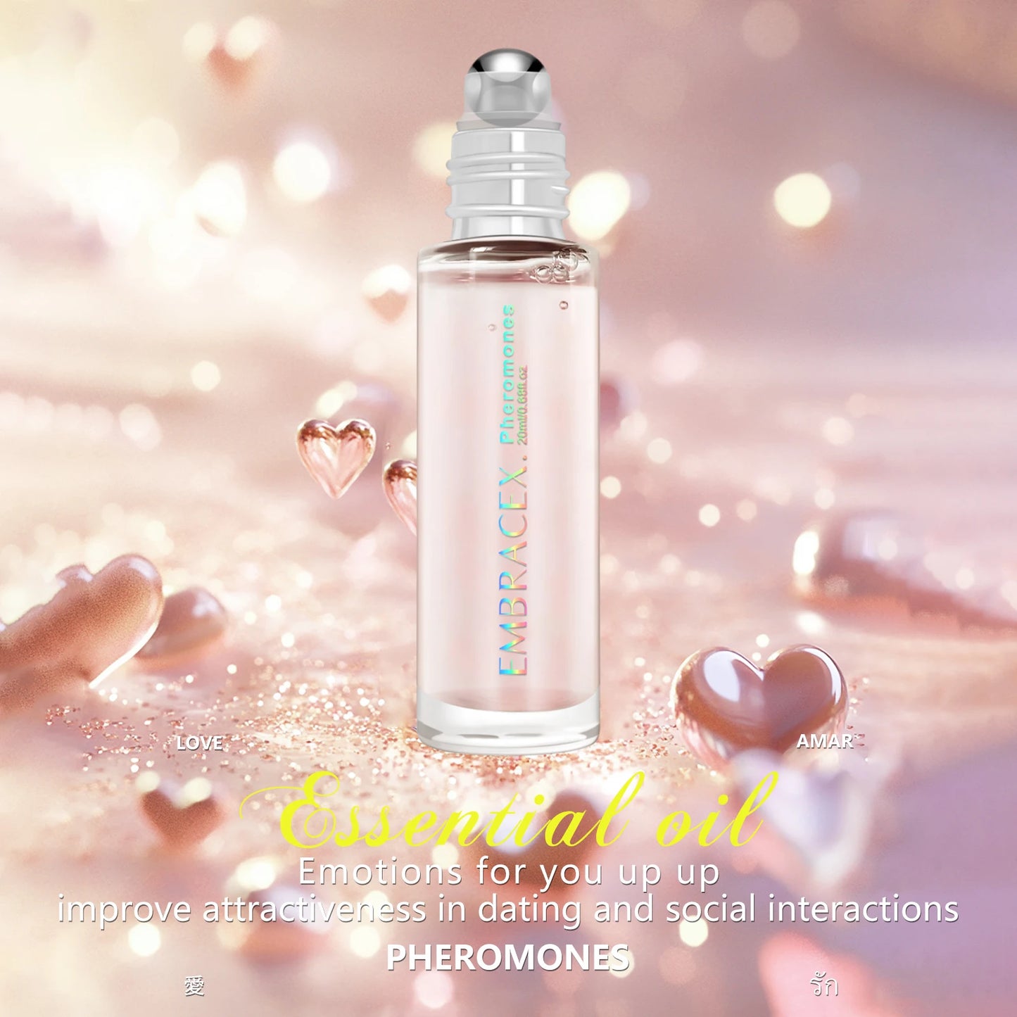 20ml Perfumes de Feromônio Óleos Essenciais Perfume de Feromônio Mulheres Óleo Roll On Perfume Presentes Cuidados com a Pele