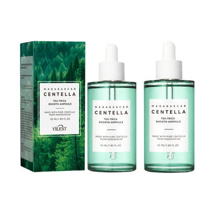 Madagascar Centella Asiatica Serum 55ml - Fórmula calmante para pele sensível com suporte para acne e hidratação profunda para o rosto.✨💎🌿