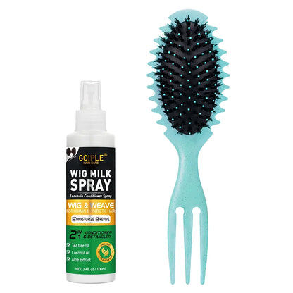 Spray hidratante para perucas de cabelo sintético, 100ml. Previne o frizz. Condicionador sem enxágue para perucas macias e brilhantes