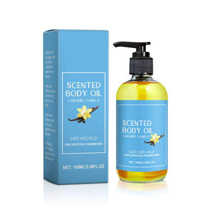 Óleo Corporal Anti-Stress com Baunilha - Hidrata e Alivia Profundamente os Músculos, Fórmula Herbal para Banho e Massagem Relaxantes