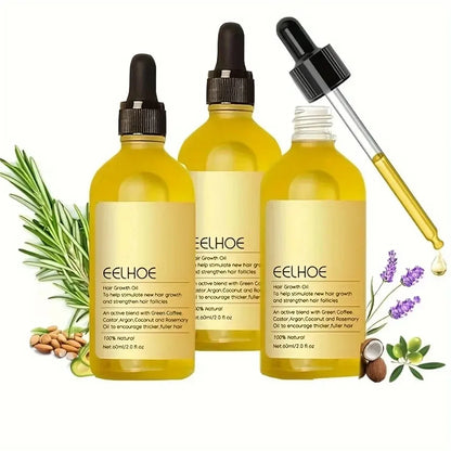 Óleo essencial de alecrim denso para cabelo, 60ml, lavanda vegana, repara danos aos cabelos, evita perda de cabelo, cabelos lisos, nutre óleo de cuidados com os cabelos ✨👑