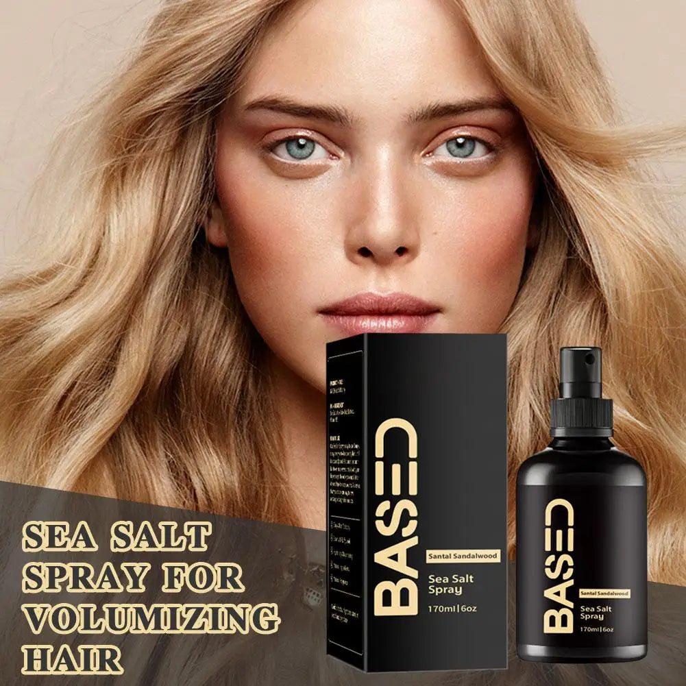 BASED Sea Salt Spray – Spray Capilar de Sal Marinho para Volume e Textura 170 ml.