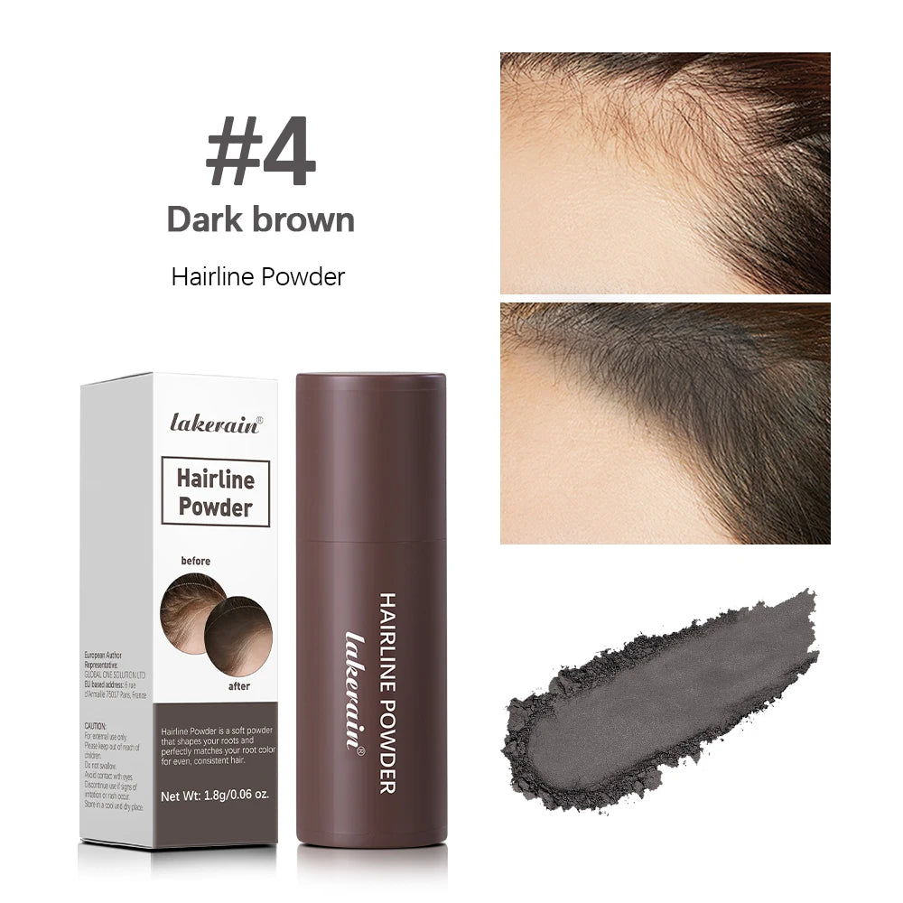 Linha fina sombra em pó cabelo à prova dwaterproof água raiz cobrir natural preto marrom sobrancelha contorno vara reparação preencher ferramenta de cabelo✨