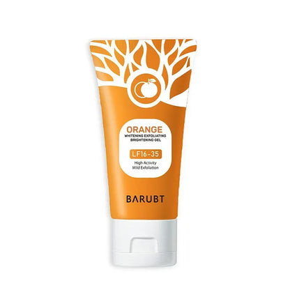 50g laranja esfoliante gel para o corpo facial suave laranja facial esfoliante corpo gel de limpeza removedor de pele morta esfrega limpeza da pele✨🧡