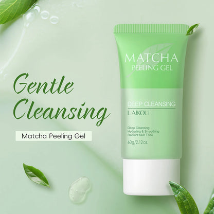 Gel Esfoliante Facial LAIKOU Matcha, Hidratante, Nutritivo e Reparador, 60g