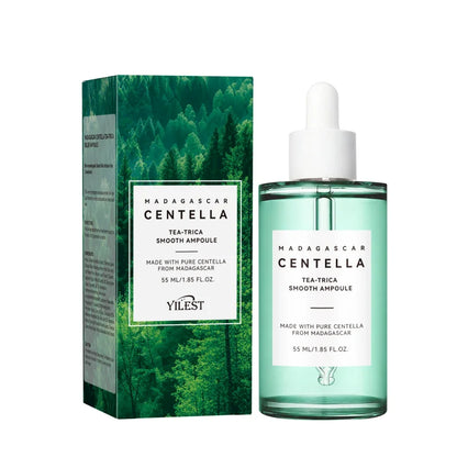 Madagascar Centella Asiatica Serum 55ml - Fórmula calmante para pele sensível com suporte para acne e hidratação profunda para o rosto.✨💎🌿
