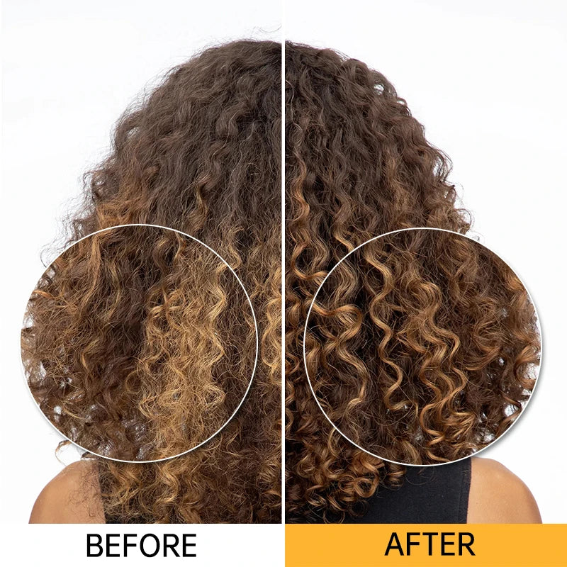 Purc 8 segundos máscara de cabelo mágica queratina alisamento reparação danificado frizy tratamento suave alisamento profissional creme de cuidados com o cabelo✨