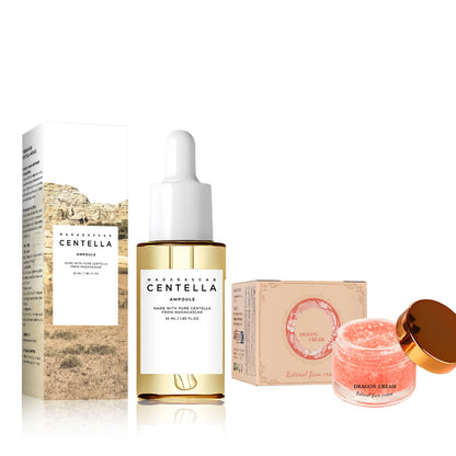 Madagascar Centella Asiatica Serum 55ml - Fórmula calmante para pele sensível com suporte para acne e hidratação profunda para o rosto.✨💎🌿