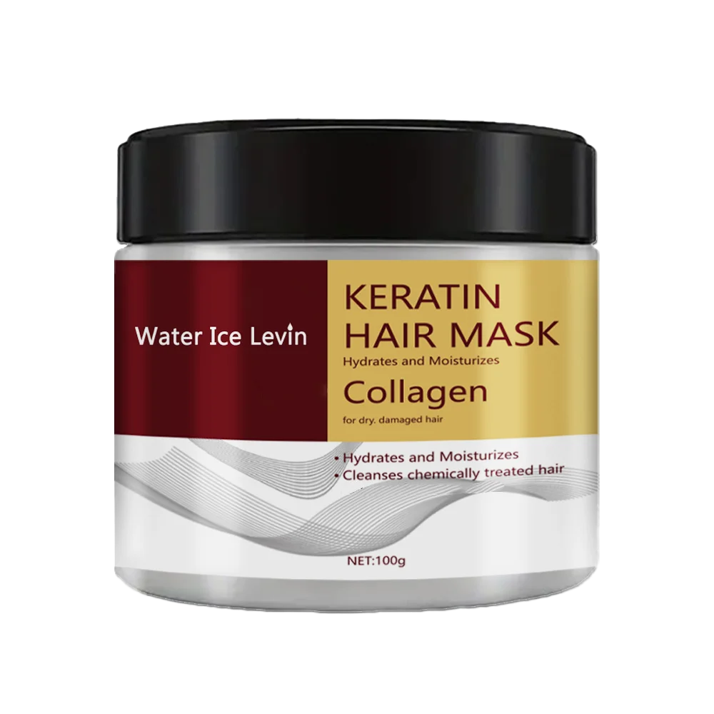 Máscara capilar Water Ice Levin Keratin: hidratação profunda e reparo para cabelos secos e danificados em 10 minutos ✨
