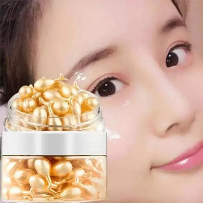 Cápsulas de colágeno para cuidados faciais, 50 peças, soro local, acne, removedor de rugas, endurecimento, clareamento, ácido hialurônico, essência, cuidados com a pele, novo estilo✨👑