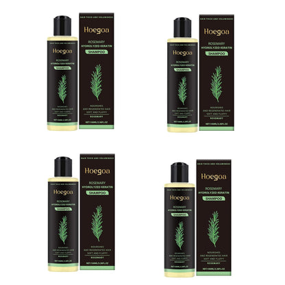 Hoegoa Rosemary Hair Shampoo Volumizing e Thickening Fortalecimento e controle de óleo Nutre e repara óleo de cabelo adiciona volume✨