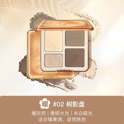 Judydoll destaque paleta de contorno facial fosco iluminar sombra tridimensional brilho duradouro brilho em pó cosméticos ✨✨