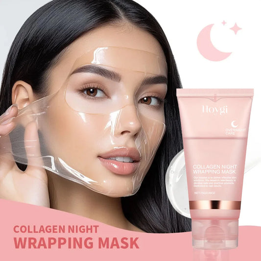 Conjunto de máscara facial de colágeno durante a noite, máscara facial coreana de colágeno, máscara de embrulho noturno, hidrata profundamente a máscara de cuidados noturnos ✨