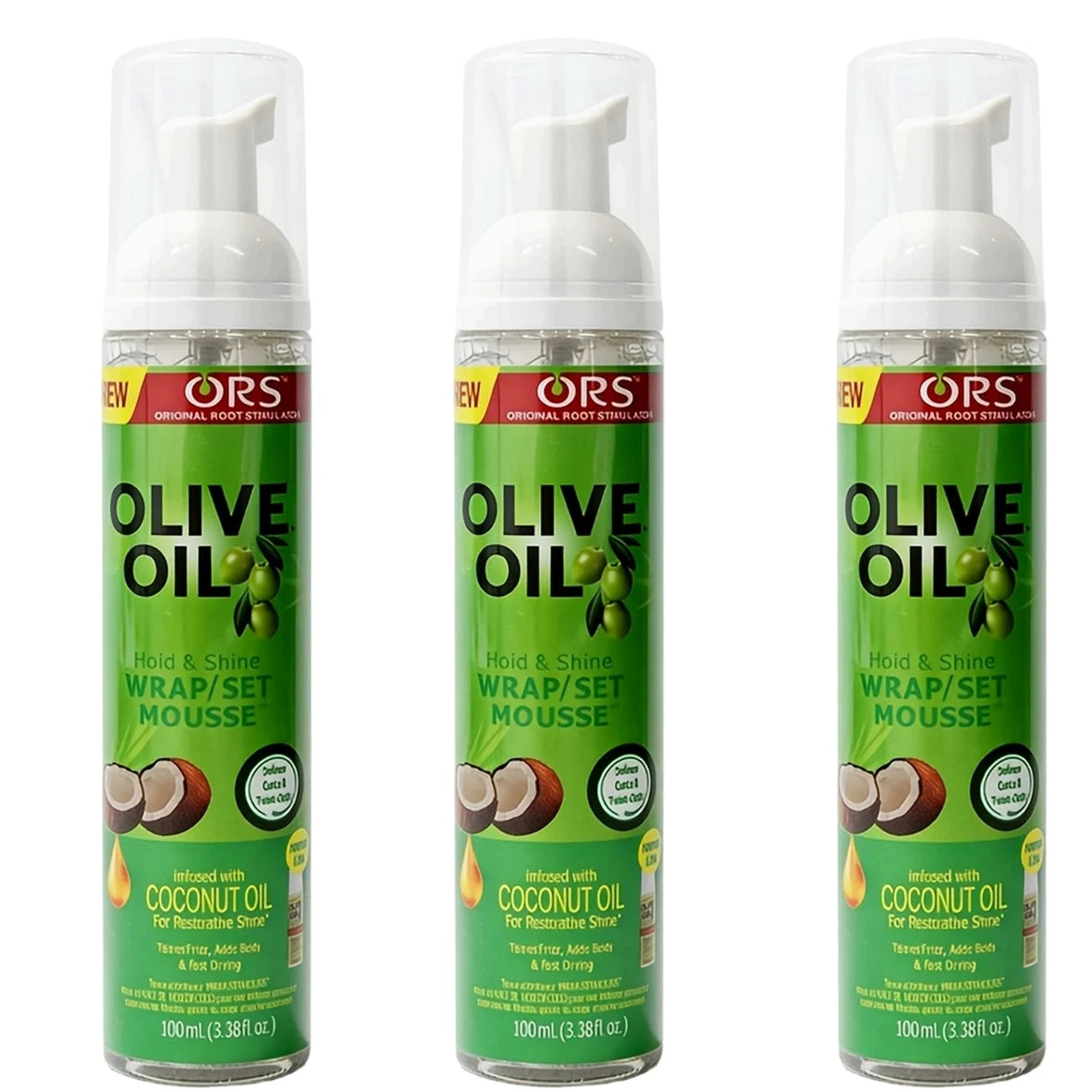 Mousse de Azeite ORS – Fixação, Brilho e Definição Capilar.