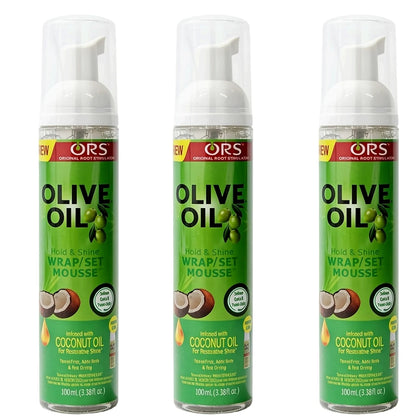 Mousse de Azeite ORS – Fixação, Brilho e Definição Capilar.